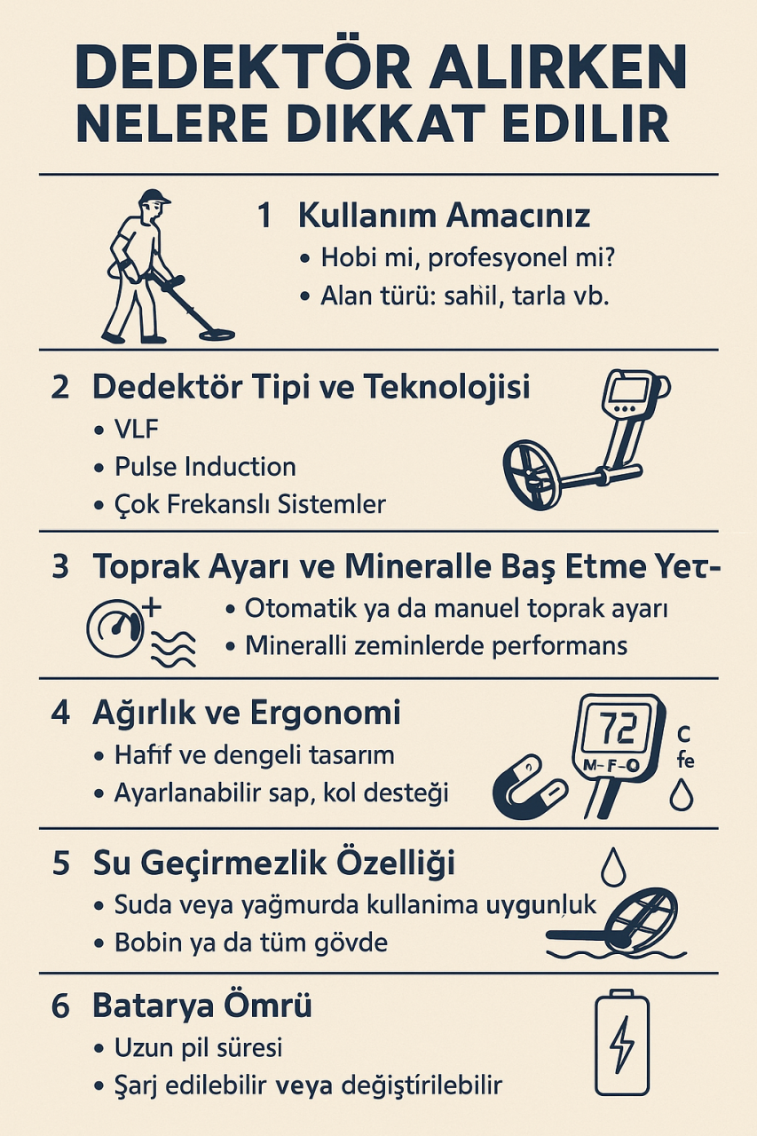 Dedektör Alırken Nelere Dikkat Edilmeli?